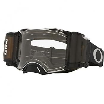 Gafas de Cross Oakley Airbrake Tuff Blocks Gunmetal Negro con Roll Off Transparente