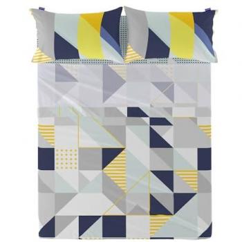 Sábana Geo Dot Multicolor 100% Algodón 150 TC 210x270 cm (Cama 135/140) Fabricada en España
