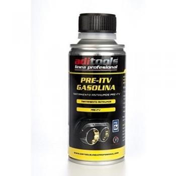 PRE-ITV GASOLINA 1 X 100ml es un aditivo ANTIHUMOS de última generación, diseñado para reducir las emisiones contaminantes. ADITOOLS MOTOR LINEA PROFESIONAL.