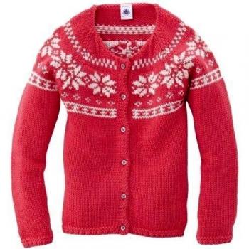Petit Bateau - Jersey con cuello barco para niña, talla 10 años