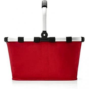 reisenthel carrybag - Robusta cesta de la compra con mucho espacio de almacenamiento y práctico bolsillo interior, diseño elegante y repelente al agua, en rojo