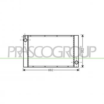 Radiador de Refrigeración del Motor PRASCO MN308R002