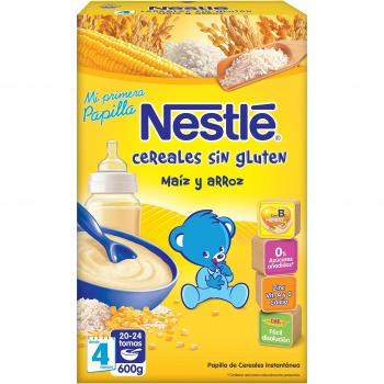 Nestlé - Papilla de Cereales Libres de Gluten para Bebés a partir de 4 Meses, 600g