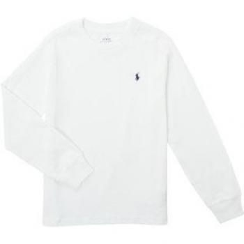 Camiseta de Manga Larga Polo Ralph Lauren KEMILO para Niños, Color Blanco, Talla S (6/7 años)