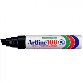 Rotulador artline marcador permanente 100 negro -punta biselada