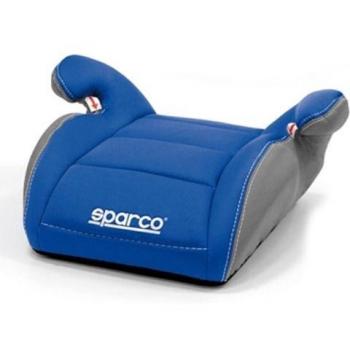 Sparco SPC3002AZ3CM - Alzador Infantil para Coche, Acolchado 3cm, Color Azul/Gris