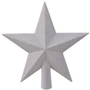 Estrella Blanca Decorativa para Árbol de Navidad 19x4,2 cm