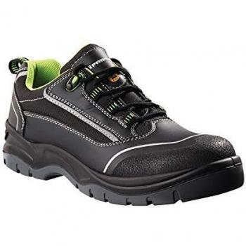 Zapato de Seguridad Promat Kuba Talla 43 Negro/Verde Microfibra/Textil