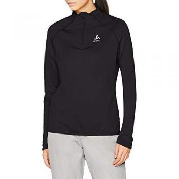 Odlo Midlayer 1/2 Zip Carve Light - Jersey para Mujer, Color Negro, Mujer, 541791-15000, Negro, XXS