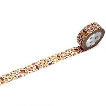Cinta Washi MT - Ardilla y Bellota - 15mm x 7m