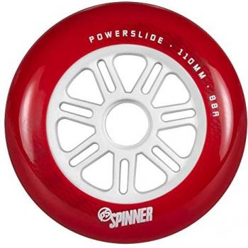 Powerslide Ruedas Patines Spinner 110mm Transparentes - Paquete de 3 Unidades