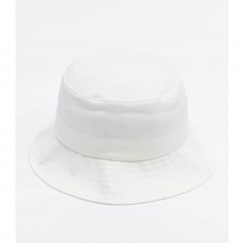 Flexfit Cotton Twill Bucket Hat - White, Unisex, Comfortable, One Size