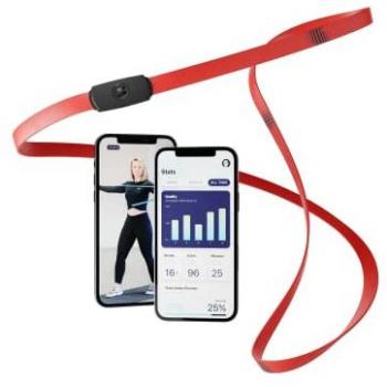 STRAFFR Smart Resistance Band (15-25 kg) with App, Red