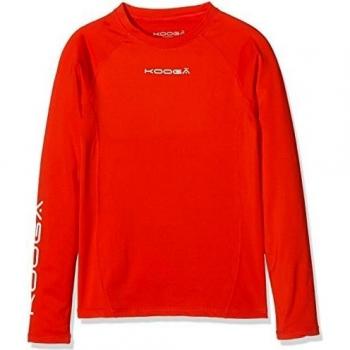 Kooga Boy 's Elite Power capa base Top - firey mediana, color rojo