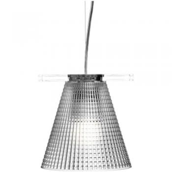 Lámpara colgante LED Light Air de Kartell, transparente y escultural