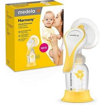 Medela Harmony Manual Breast Pump - Compact Swiss design featuring PersonalFit Flex shields and Medela 2-Phase Expression technology