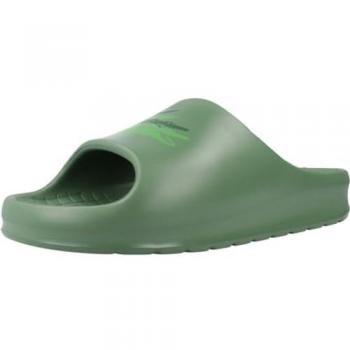Chanclas Lacoste Serve Slide 2.0 Evo para Hombre - Composición 100% EVA, color verde oscuro, talla 39.5
