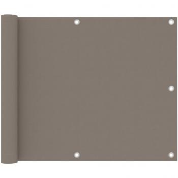 Toldo para balcón de tela Oxford gris taupe 75x300 cm