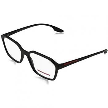 Prada LINEA ROSSA 0PS 02MV Monturas de gafas, Black Rubber, 52 para Hombre