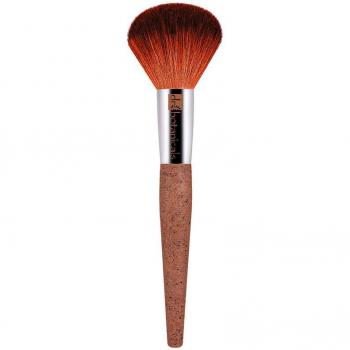 Dr. Botanicals Powder Brush with Bionic Synthetic Hair, Recycled Aluminium, Coffee & Corn Handle, 1 Unit