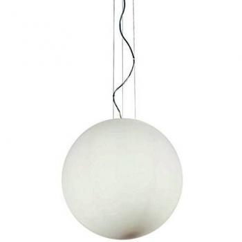 Lámpara colgante MAPA BIANCO 1 bombilla Profundidad 32 Cm