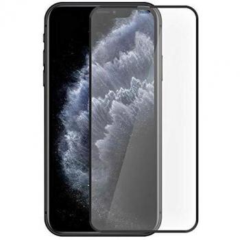 Cristal Templado Antibacteriano para iPhone 11 Pro con Patrón Guía y Marco Negro