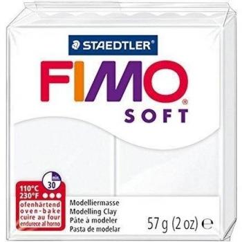 SG Education FIMO 8020 0 Fimo Soft Modelling Clay, 57 g, White