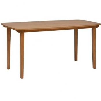 Mesa de comedor Oliver de madera chapada de roble 160x80x76cm
