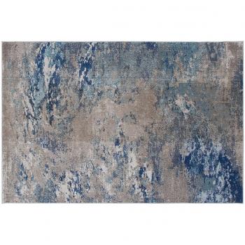 Alfombra rectangular con motivo abstracto azul 160 x 230 cm CAPS