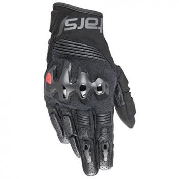 Alpinestars Halo Leather Motorcycle Gloves - Black, Size 2XL