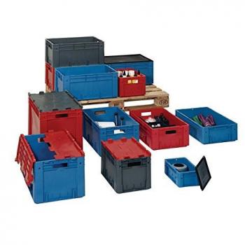 En forma de caja de polipropileno colour azul 400 x 300 x 175 mm LAKAPE altamente resistente