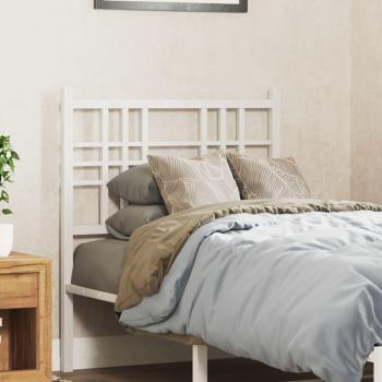 Cabecero de metal blanco de 75 cm