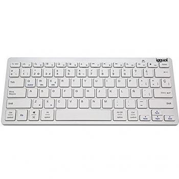 iggual Teclado Bluetooth Slim TKL-BT plata