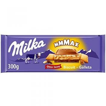 Milka ChocoSwing Chocolate con Leche Relleno de Galleta, 300g
