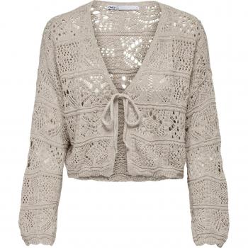 Only Beach Life Women's Crochet Cardigan in Pumice Stone
