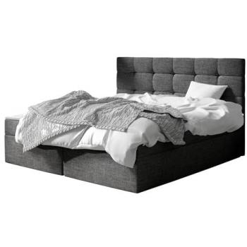 Comfivo 196 Continental Bed with Upholstered Finish, Double Size (140x200 cm), Includes Slatted Base, Dimensions: 143x206x112 cm