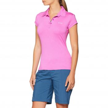 Columbia Peak TO Point Novelty Polo EK0028 Manga Corta, Mujer,