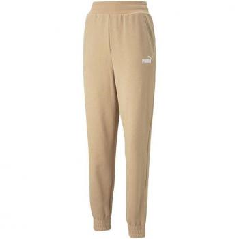 Pantalones Deportivos Puma ESS+ Embroidery High para Mujer en Beige