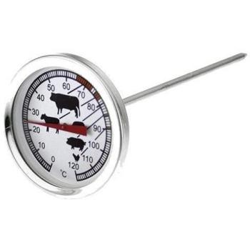 Westmark Termómetro para asados, Con símbolos de fácil lectura, Acero inoxidable, Plata/Blanco, 12692270