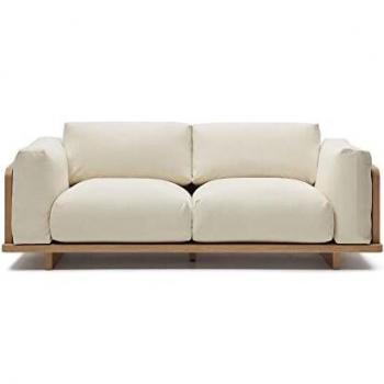 Sofá Oaq 3 plazas beige 225 cm FSC Mix Credit - Kave Home