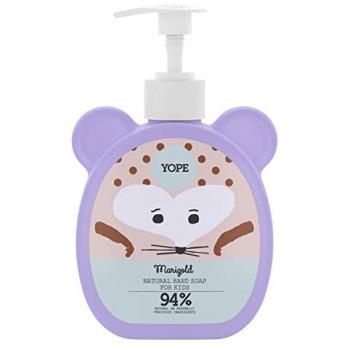 Jabón de manos para niños Yope Soins de la peau - Caléndula, 400ml, gel de aloe vera, calmante, textura ligera, pH neutro, para pieles sensibles, 94% ingredientes naturales,