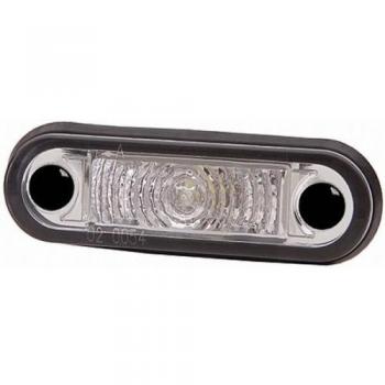 Luces de posición LED HELLA 2PF 959 590-212 - 12/24V - Instalación empotrada - ECE/ADR/GGVS - Color de lente: transparente - Longitud del cable: 500