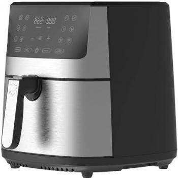 Freidora de Aire Masterpro iRocket 800 - 1800W, 6L, Sin Aceite, Pantalla LED Táctil, Diseño Moderno en Negro