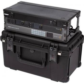 SKB iSeries 3RU Waterproof Wheeled Fly Rack Case - 9 Depth