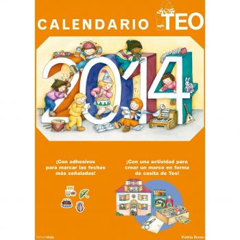 Calendario Teo 2014: ¡Con adhesivos para marcar las fechas más señaladas!