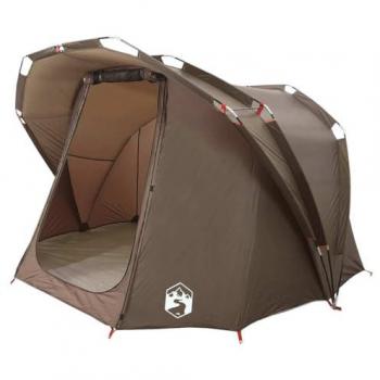 Tienda de pesca impermeable marrón para 4 personas