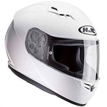 HJC 10102808 Casco de Moto, Hombre, White, M
