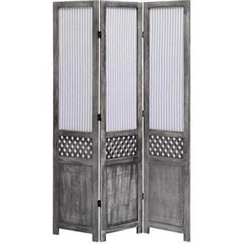 vidaXL Tela de 3 Paneles Gris 105 x 165 cm