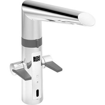 Grifo de Cocina Hansa Fit Hybrid Electrónico, Infrarrojo, Cromo con Válvula para Lavavajillas