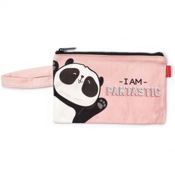 Bolso de mano Legami panda con cierre y diseño de panda